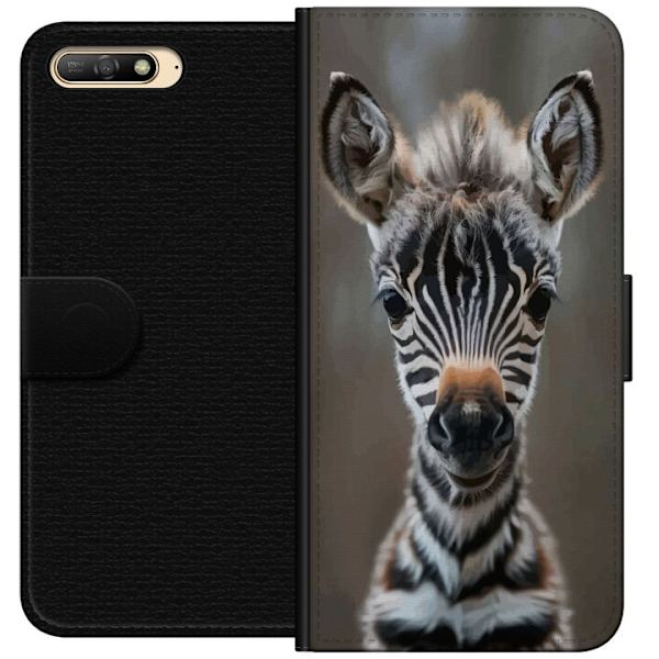 Huawei Y6 (2018) Lompakkokotelo Giraffi Eläinaihe Afrikka Luonto Graafinen Kuva Savanni Villieläimet Suosittu Seinätaide Eksoottinen Teema