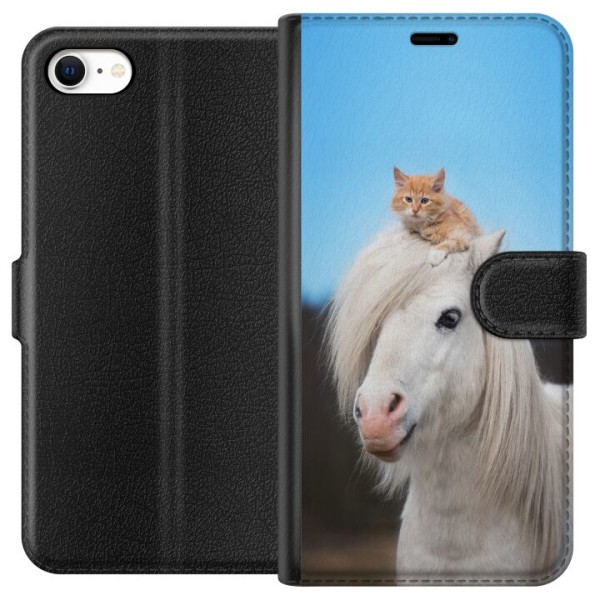 Apple iPhone 6 Lommeboketui Hest & Katt