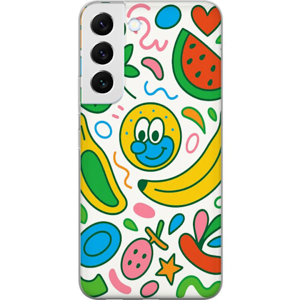 Samsung Galaxy S22+ 5G Läpinäkyvä kuori Perhosverho