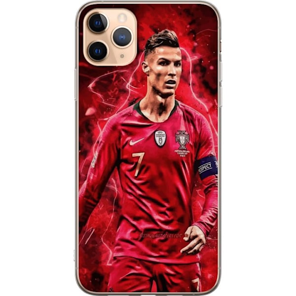 Apple iPhone 11 Pro Max Genomskinligt Skal Ronaldo Skills – CR7 Design för Äkta Supporters