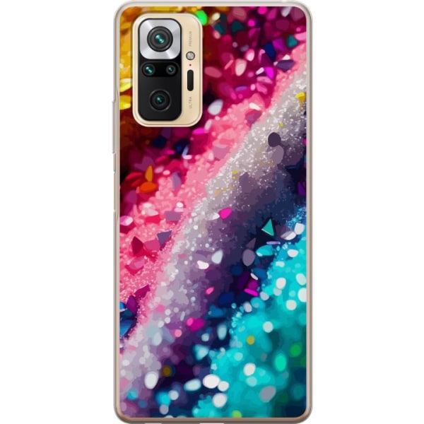 Xiaomi Redmi Note 10 Pro Gennemsigtig cover Glitter