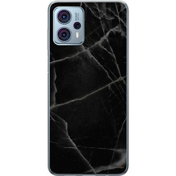Motorola Moto G23 Läpinäkyvä kuori Musta marmori