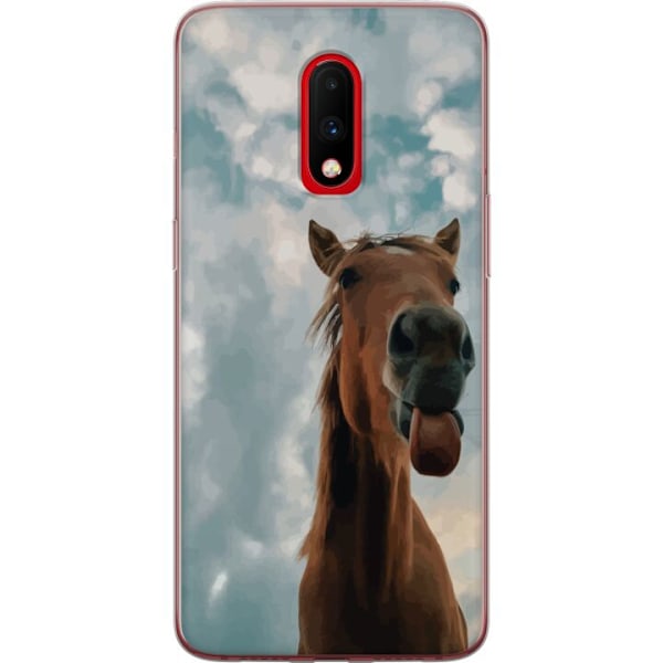 OnePlus 7 Läpinäkyvä kuori Hevonen