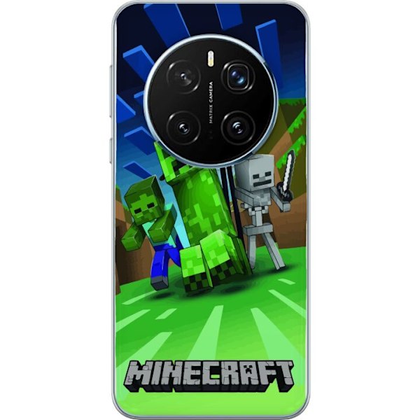 Honor Magic7 Pro Läpinäkyvä kuori Minecraft Creeper mobilskal i klassisk grön pixelstil