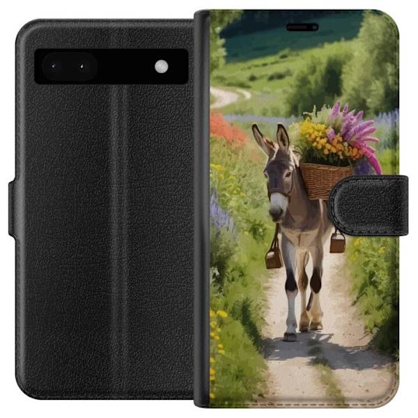 Google Pixel 6a Lompakkokotelo Aasi Eläinaihe Rauhallinen Suunnittelu Luontoaihe Suosittu Koristelu Huumori Graafinen Eläinteema Eksoottinen