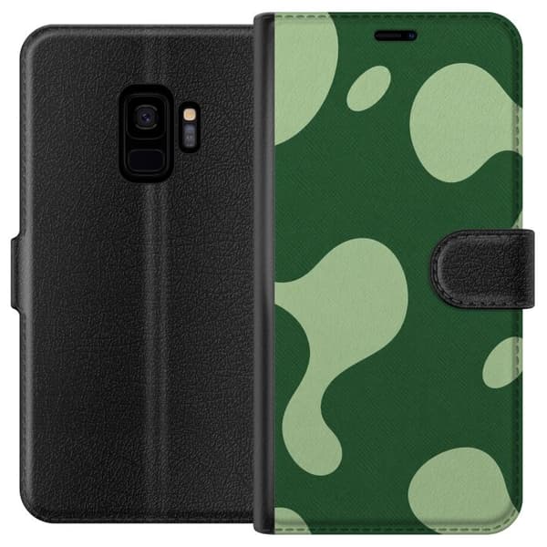 Kompatibel Tegnebogsetui til Samsung Galaxy S9 Matcha-smeltning grøn