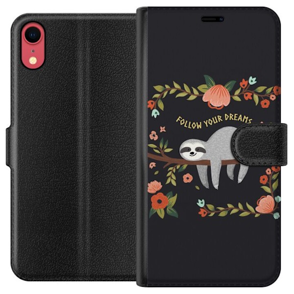 Apple iPhone XR Lompakkokotelo Viisauden laiskuus