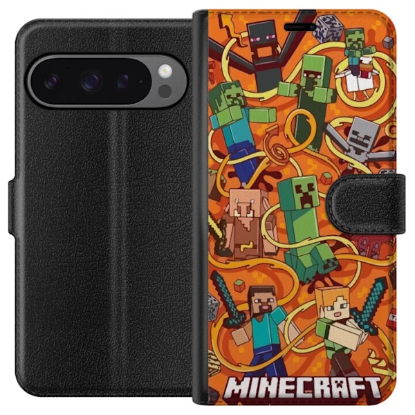 Google Pixel 9 Pro XL Lommeboketui Minecraft