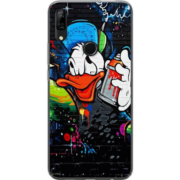 Huawei P Smart Z Läpinäkyvä kuori Kalle Anka Graffiti Disney Design Hauska Lasten Motiivi Väri Graafinen Suosittu Sarja Ikoninen Disney-hahmo