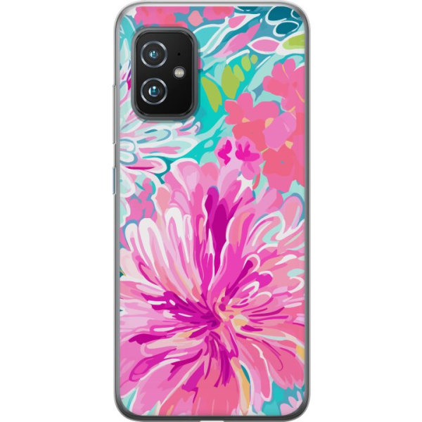 Asus Zenfone 8 Genomskinligt Skal Blomsterruska