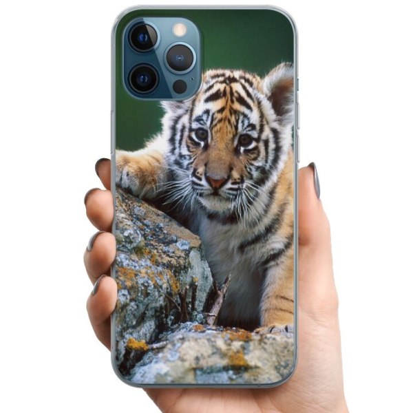 Apple iPhone 12 Pro TPU Mobilcover Tiger