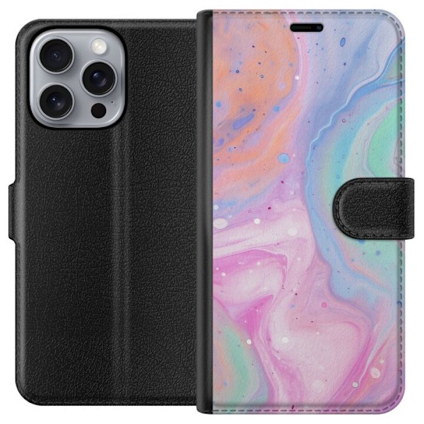 Apple iPhone 16 Pro Max Tegnebogsetui Pastelmarmor