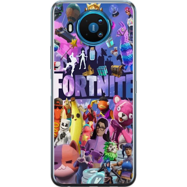 Nokia 8.3 5G Gennemsigtig cover Fortnite Skins Emotes Battle R