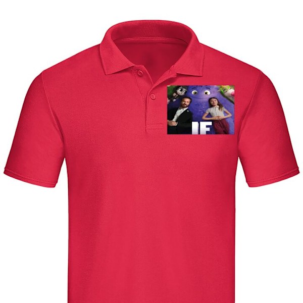 Poloshirt til Voksen | Elegant Poloshirt IF: Låtsaskompisar Rød Stor