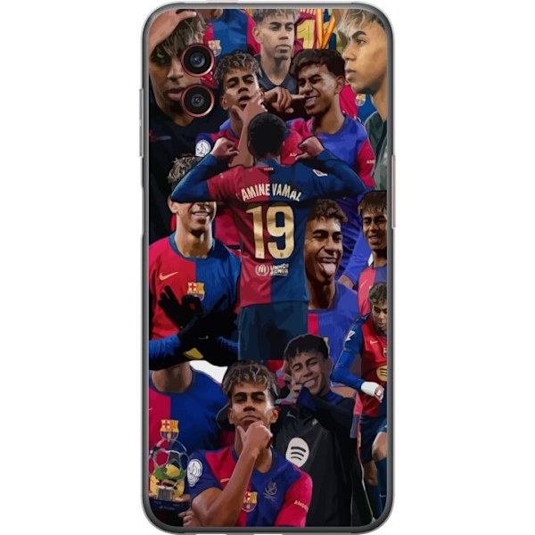 Samsung Galaxy Xcover6 Pro Läpinäkyvä kuori Lamine Yamal mobiilikotelo jalkapallofaneille