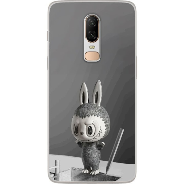 OnePlus 6 Läpinäkyvä kuori Pop Mart MEGA LABUBU LABUBU Sket