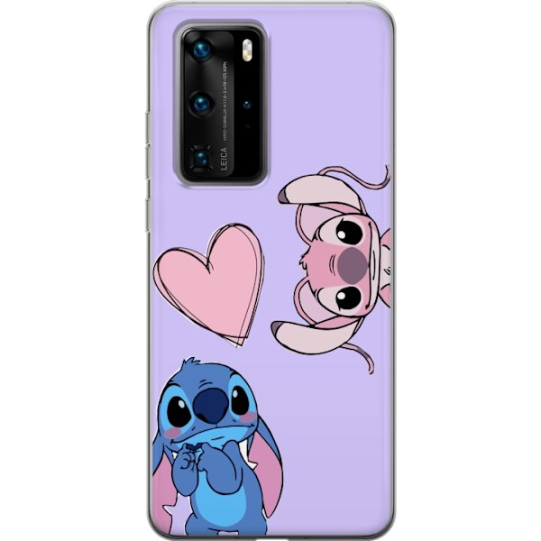 Huawei P40 Pro Läpinäkyvä kuori Stitch Mode