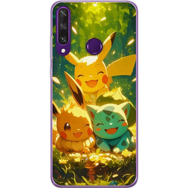 Huawei Y6p Läpinäkyvä kuori Pixelmonster pelityyli - värik