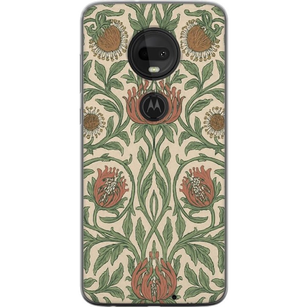 Motorola Moto G7 Genomskinligt Skal Petal Details