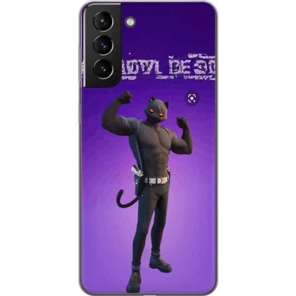 Samsung Galaxy S21+ 5G Gennemsigtig cover Fortnite - Meowscles