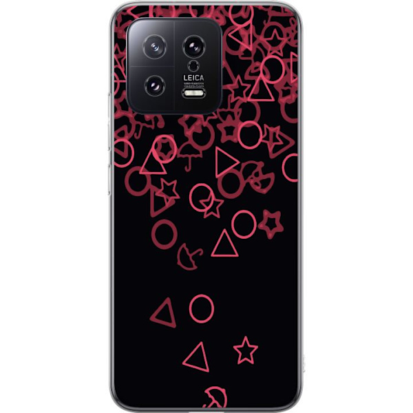 Xiaomi 13 Läpinäkyvä kuori Squid Game Ikoni Sarja Suosittu TV-peli Ikoni Graafinen Motiivi Aasialainen Trendi Draamasarja