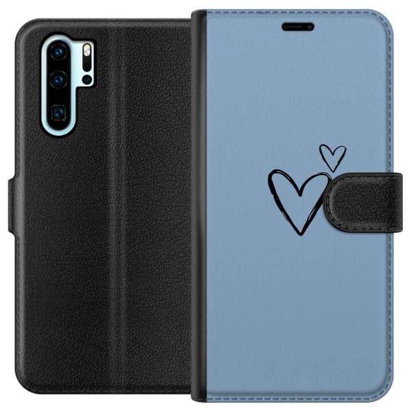 Kompatibelt Lommeboketui til Huawei P30 Pro Hjertet