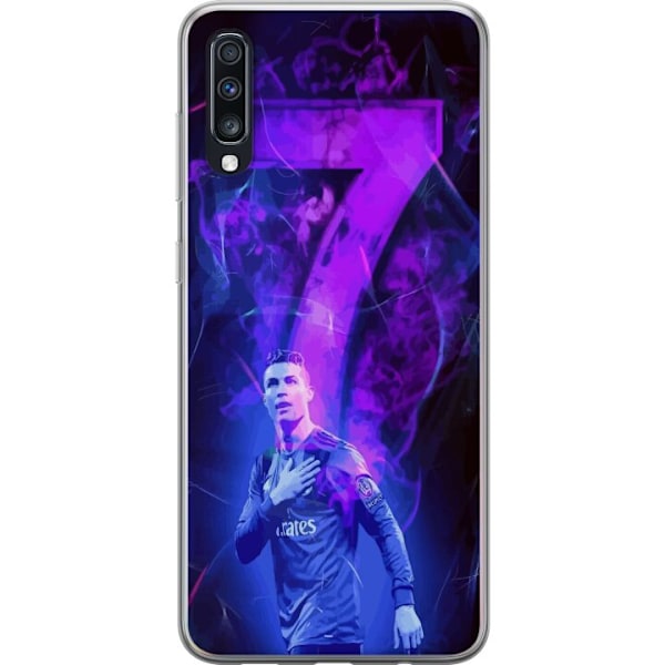 Samsung Galaxy A70 Genomskinligt Skal Ronaldo 7