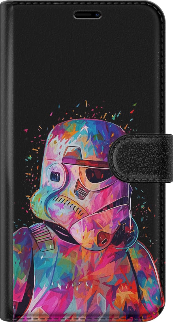 Kompatibelt Plånboksfodral till Apple iPhone SE (2020) Star Wars Stormtrooper
