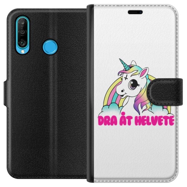 Huawei P30 lite Tegnebogsetui Unicorn