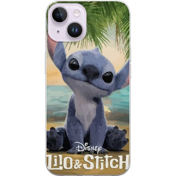 Apple iPhone 15 Plus Genomskinligt Skal Stitch Kärleksfull