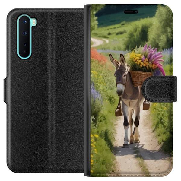 OnePlus Nord Plånboksfodral Åsna Djurmotiv Rolig Design Naturmotiv Populär Dekor Humor Grafiskt Djurtema Exotiskt