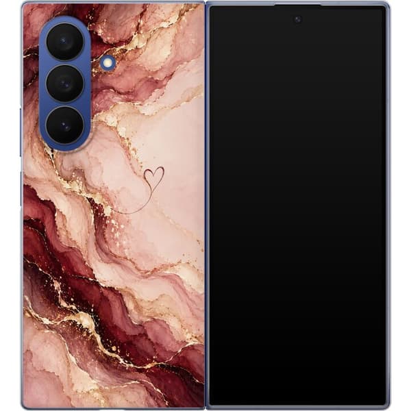 Kompatibelt Mobildeksel til Samsung Galaxy Z Fold8 Ultra Vinmarmor rosa
