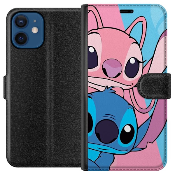 Apple iPhone 12  Lompakkokotelo Stitch & Angel