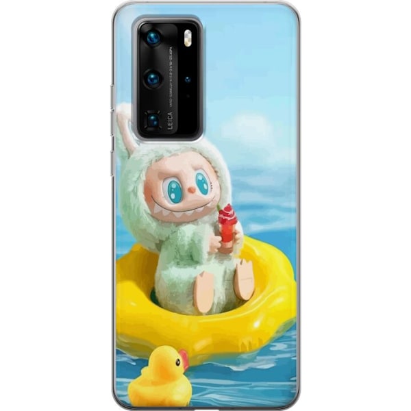Huawei P40 Pro Gjennomsiktig deksel Labubu Macaron-serien