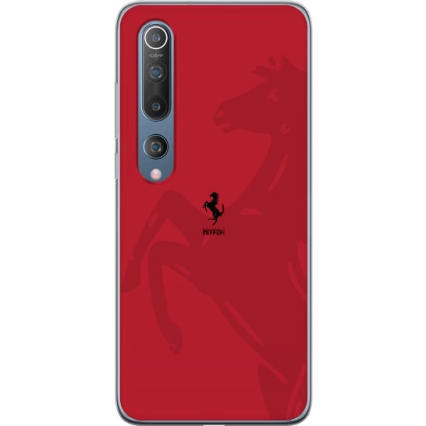 Xiaomi Mi 10 5G Läpinäkyvä kuori Ferrari