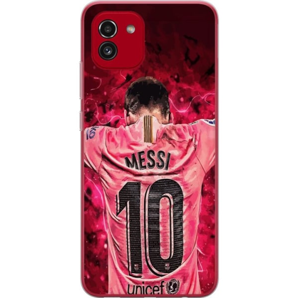 Samsung Galaxy A03 Gjennomsiktig deksel Messi