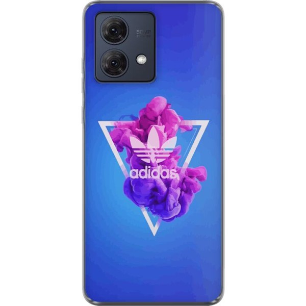Motorola Moto G84 Läpinäkyvä kuori Adidas-inspiroitunut sin