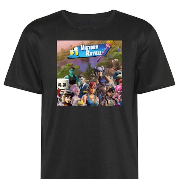Trenings T-skjorte | Sport T-skjorte for Voksen Fortnite Stor