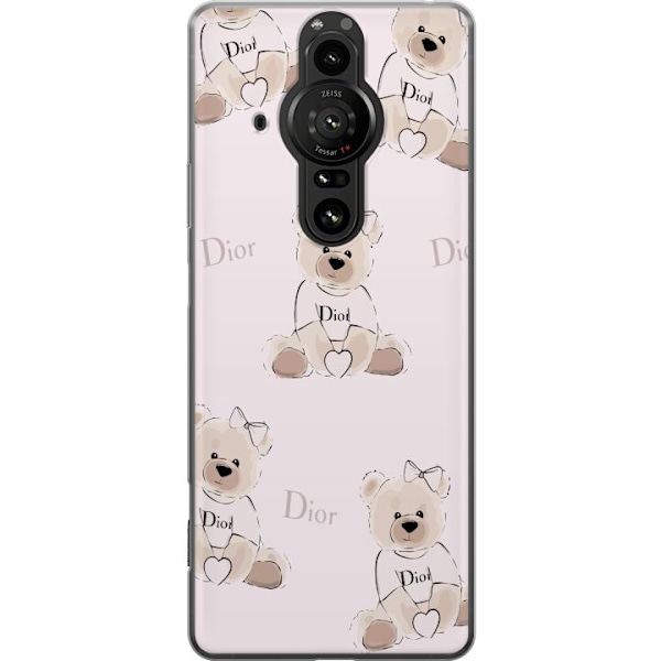 Sony Xperia Pro-I Läpinäkyvä kuori Teddy Dior Vibes - ylell