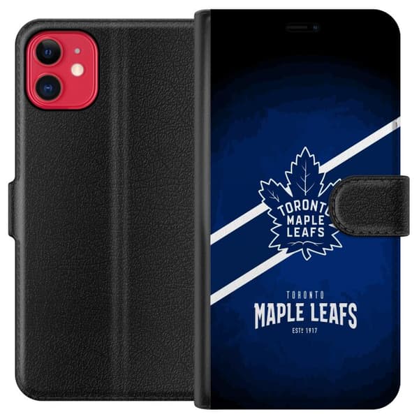 Kompatibel Tegnebogsetui til Apple iPhone 11 Toronto Maple Leafs (NHL)