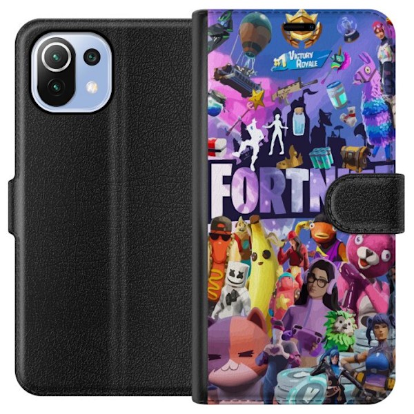 Xiaomi Mi 11 Lite Plånboksfodral Fortnite Skins Emotes Battle Royale Karaktärer Gamer Gamingmotiv Coolt Barn Ungdom