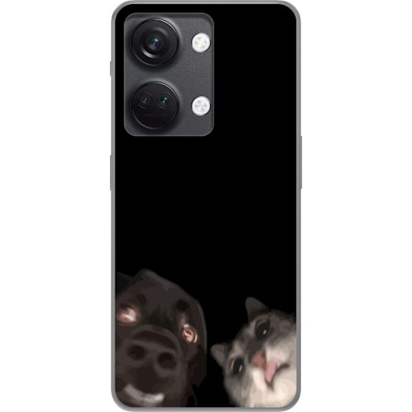 OnePlus Nord 3 Genomskinligt Skal Hund och Katt