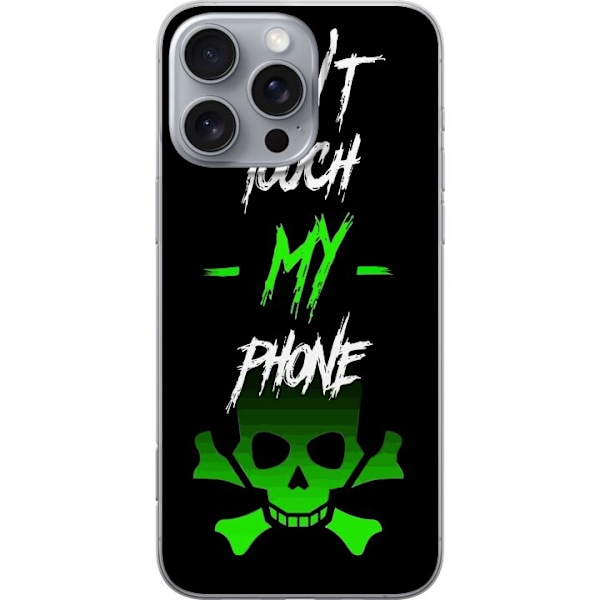 Apple iPhone 16 Pro Max Läpinäkyvä kuori Älä koske puhelimeeni