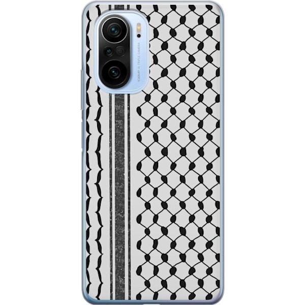 Xiaomi Mi 11i Gennemsigtig cover Palæstinensisk mønster - inspireret af traditionel stil keffiyeh-stof