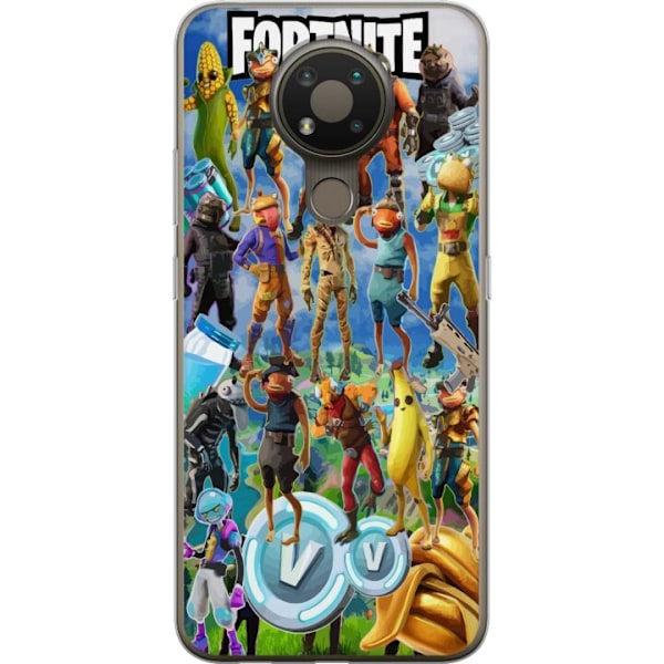 Nokia 3.4 Läpinäkyvä kuori Fortnite