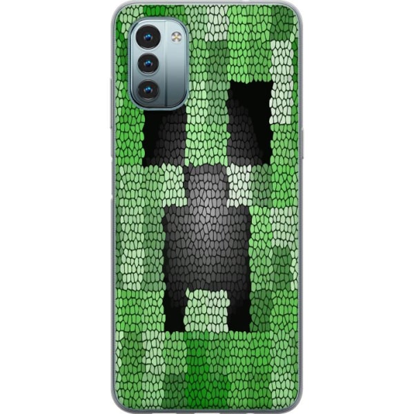 Nokia G11 Deksel / Mobildeksel - Creeper / Minecraft