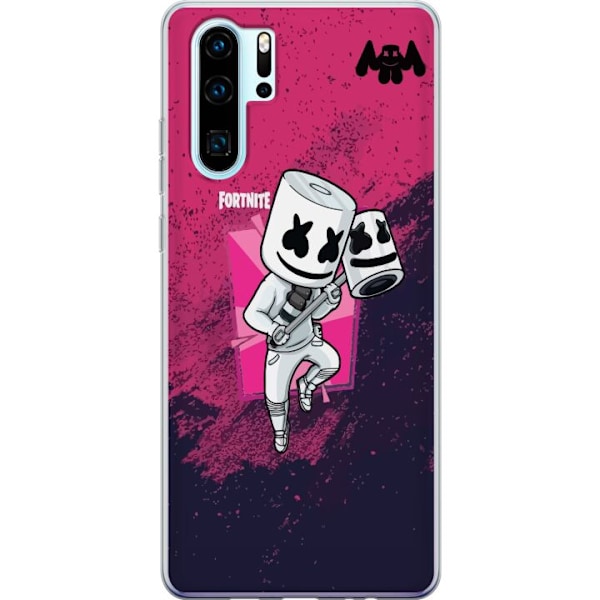 Huawei P30 Pro Genomskinligt Skal Marshmello Fortnite Skin Emote Gaming DJ Karaktär Populärt Motiv Barn Ungdom Trend