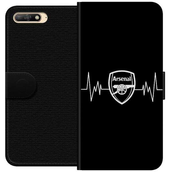 Huawei Y6 (2018) Tegnebogsetui Arsenal