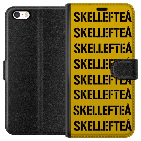 Apple iPhone SE (2016) Lompakkokotelo Skellefteå SM KULTAA