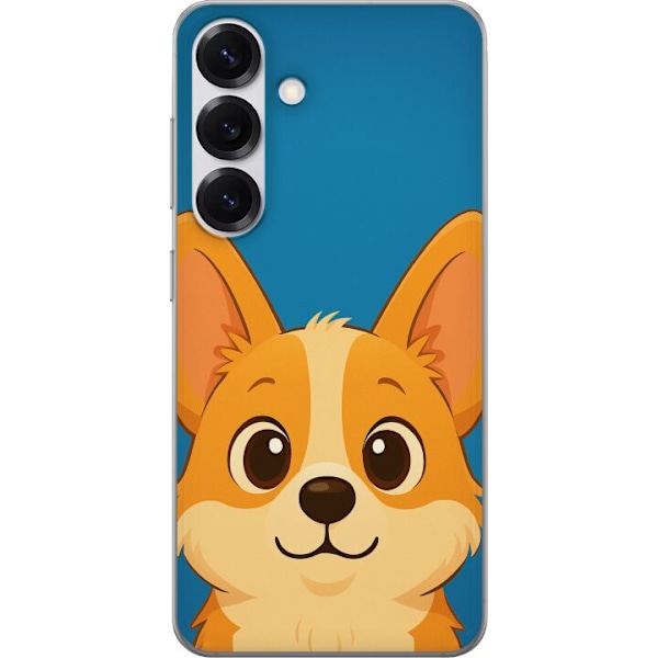 Samsung Galaxy S25 Genomskinligt Skal Hello Corgi